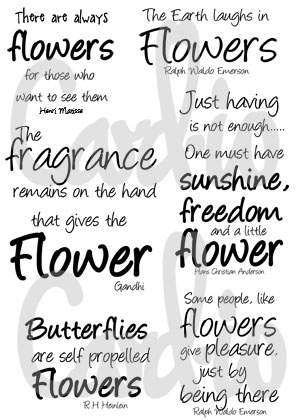 Say it with Flowers A6 Clear Stamp Set