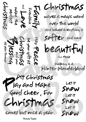 Winter Wishes A6 Clear Stamp Set