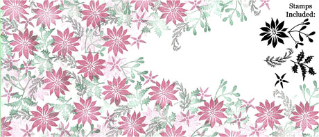Festive Bouquet- Majestix Peg Stamp Set