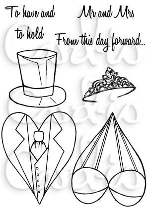 Happy Couple - A6 Clear Stamp Set