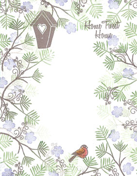 Home Tweet Home - Majestix Clear Peg Stamp Set