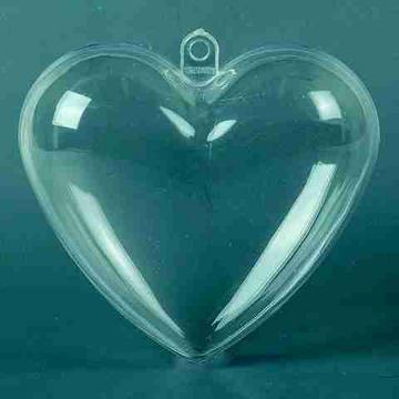 Transparent Plastic Heart 10CM