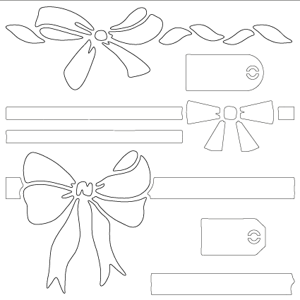 Bows and Borders MajeMask Stencil