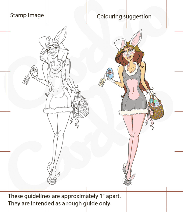 Bunny Girl  Card-io Clear