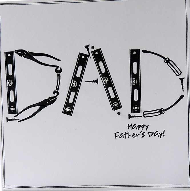 DAD; Fathers Day Card