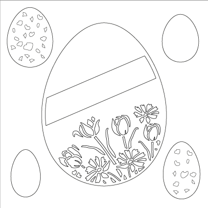 Easter Eggs MajeMask Stencil
