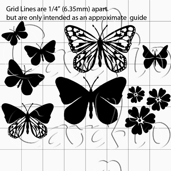 Stamps used on Flutterby Garden