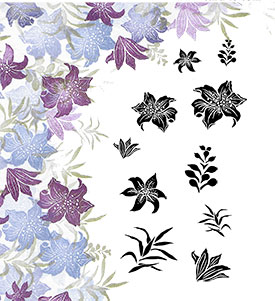 Frilly Lily Majestix Clear Stamp set