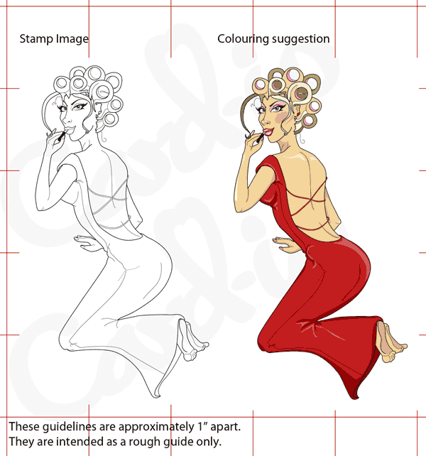 Miss Scarlet - Cardio collection Clear stamp