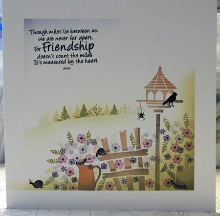 Pottery Petites set with Veranda View and Friends quote