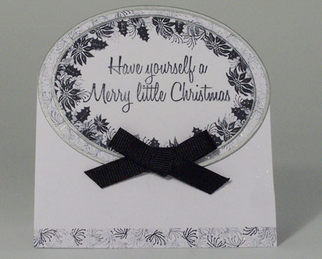 Greetings Card Made usin Pretty Poinsettia Set