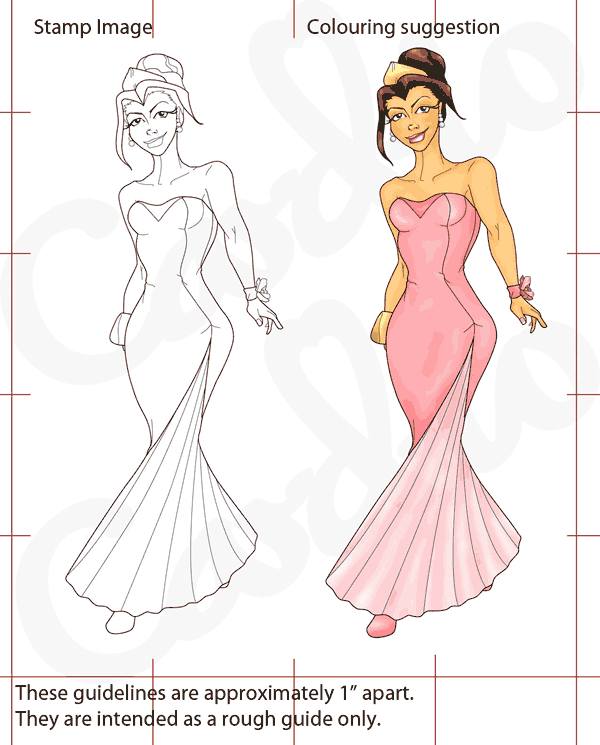 Prom Girl Clear Stamp - Card-io Collection