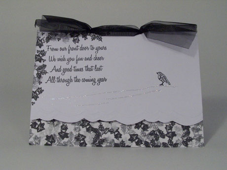 Card using Black ink pad