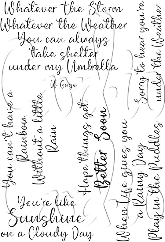 Whatever the Weather Clear Stamp Set