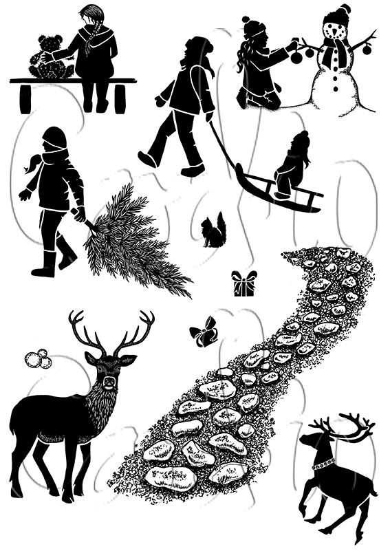 Winter Trail Clear Stamp Set